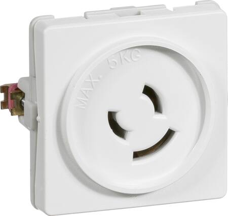 Lauritz Knudsen Fuga Lampestikkontakt 2L+J Hv