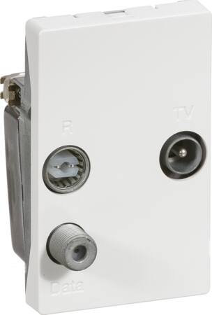 Lauritz Knudsen Tv/R+Data Slutdåse T2 Td272D Hv