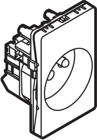 Lauritz Knudsen Fuga Stikk 2P M/Pin-Jord 1,5M Hv