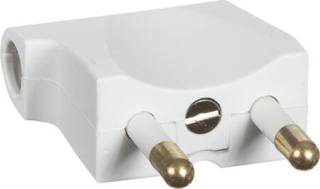 Lauritz Knudsen Stikprop Flad Vink U/J V1 Hvid