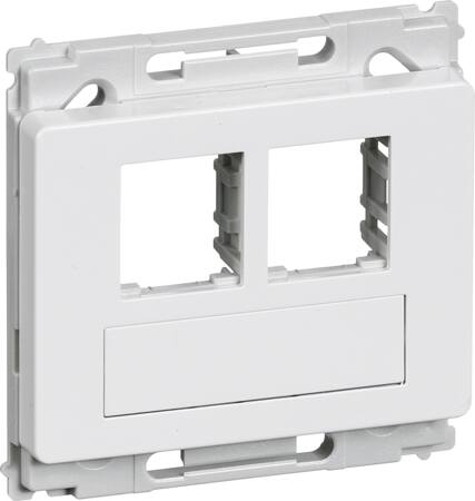 Lauritz Knudsen Udtag Opus66 Lige 2Xrj45 Hvid