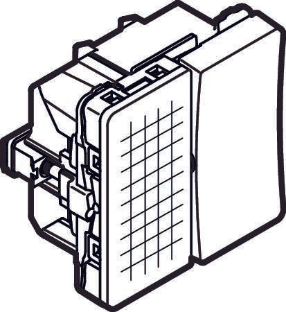 Lauritz Knudsen Fuga Afbryder 1Pol M/Lampe 16A 250V Hv