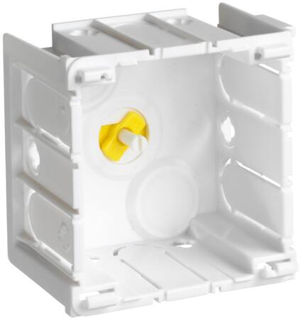 Hager Opusdåse Enkelt M/Gul Fod S01 Br