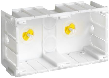 Hager Opusdåse Dobbelt M/Gul Fod S02 Br