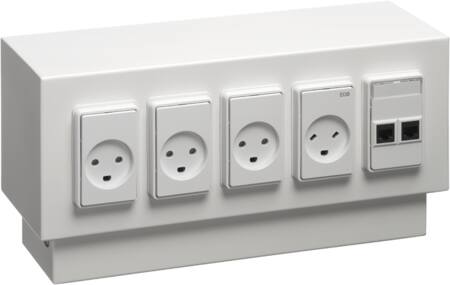 Hager Gulvbox Perlehvid Ral9016