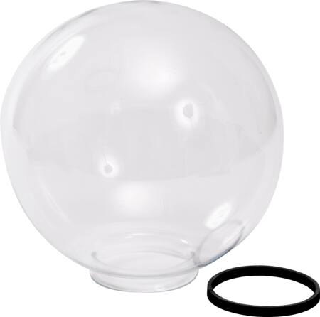 Solar Fakkel Kugle Glas Ø250 Klar