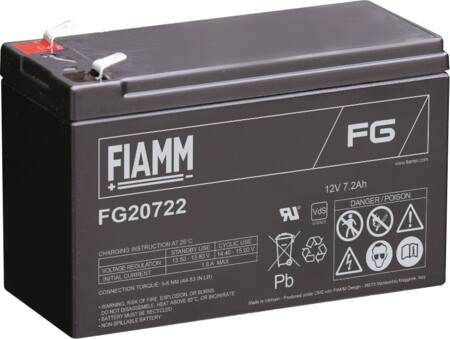 Fiamm Fiamm Blybatteri 12V/7,2Ah/6,35Mm Sp.Sko