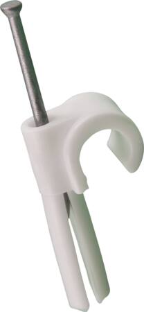 Solar Plus Plugclip 8-10Mm Hvid Med Søm - 100 Stk.