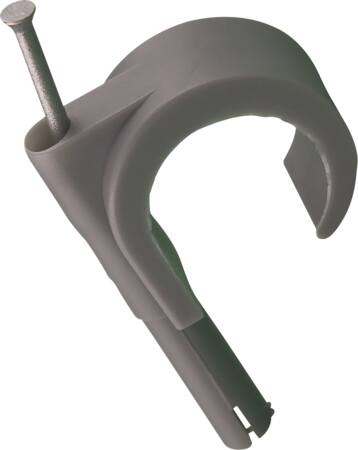 Solar Plus Plugclip 19-22Mm Grå Med Søm - 100 Stk.