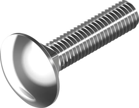 Wasi Bræddebolt M6X30Mm A4 U/Møtrik Din 603 - 200 Stk.