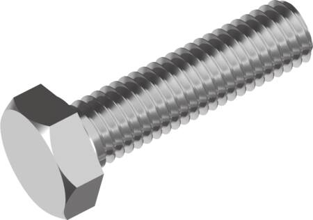 Wasi Sætbolt M6X20Mm A4 Sw10 U/Møtrik Din933 - 200 Stk.