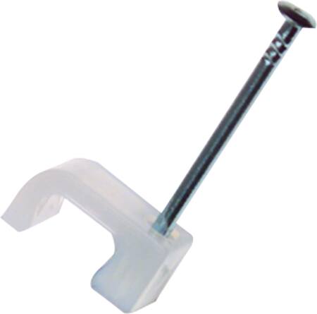Schneider Electric Clips Oval 2X4 Natur Søm 15Mm - 100 Stk.