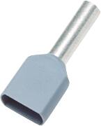 Nelco Terminalrør Grå 2X4/12 - 100 Stk.