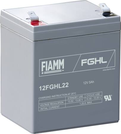 Fiamm Fiamm 10 Års Blybatteri 12V/5Ah.