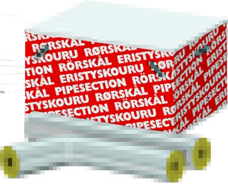 Rockwool Univ.Rørskål 42X50Mm M/Alutape