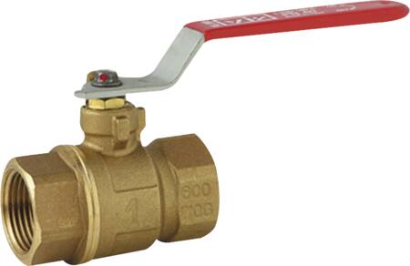 Gpa Vir Kuglehane Rødgods ½" Muffe/Muffe