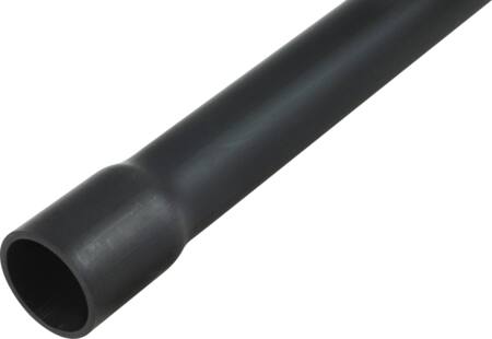 Dietzel Plastrør Halogenfri 20Mm Med Muffe Sort - 3 Meter