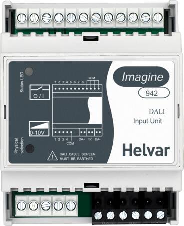 Helvar Digidim942 Inputmodul, 8 Indg.