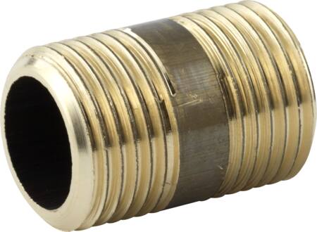 Raufoss Water & Gas 1/2X80Mm  Messing Nip.Rør