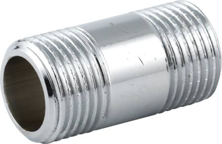 Raufoss Water & Gas 1/2X80Mm  Mess.Nip.Rør Forkr.