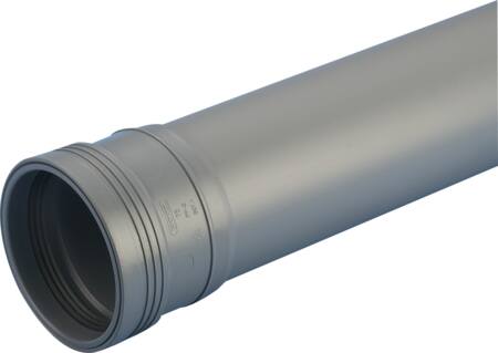 Wavin Wavin Pp32X500Mm  Rør M/Mf Grå