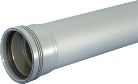 Wavin Wavin Pp 40X250Mm  Rør M/Mf Grå