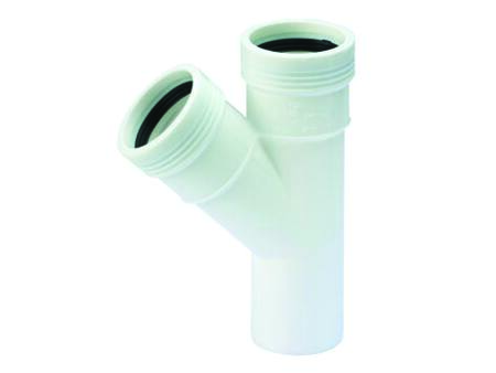 Wavin Wavin Pp 40/40X45Gr  Grenrørhvid