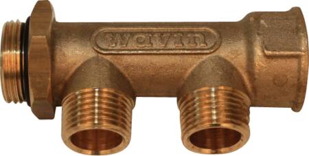 Wavin 3/4 Fordrør M. Kontram. 2 Afgr.