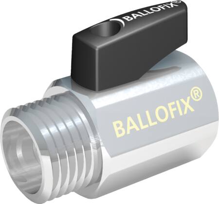 Broen Ballofix 1/2" Muffe/Nippel Med Greb Krom