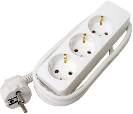 Solar Plus Stikdåse 3R M. Jord 1,4 M Hvid