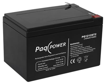 Solar Select Paqpower Blybatteri 12V/12Ah T2