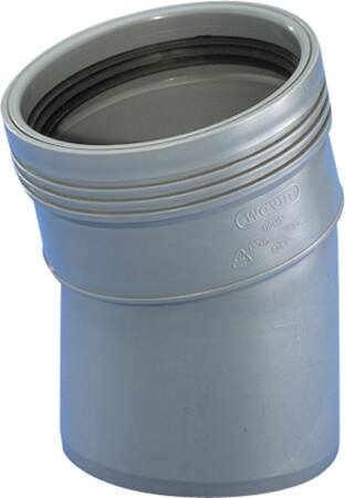 Wavin Wavin Pp Bøjn 15Gr 32Mm M/1Mf Grå