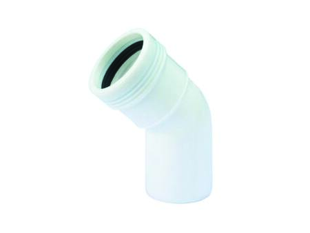 Wavin Wavin Pp Bøjn 45Gr 32Mm M/1Mf Hvid