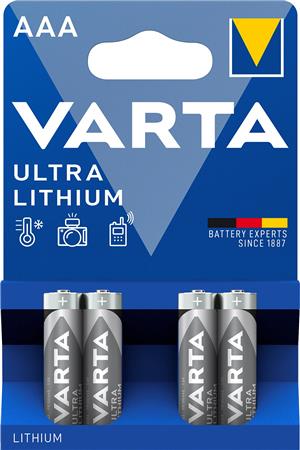 Varta Batteri Prof Lithium Aaa 1,5V 4St