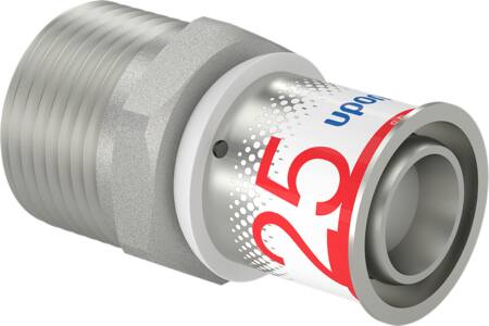 Uponor Pres Kobling M/Nippel 25X1"