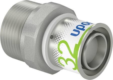 Uponor Pres Kobling M/Nippel 32X1 1/4"