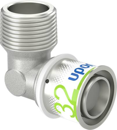 Uponor Pres Vinkel M/Nippel 32X1"