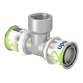 Uponor Pres Tee Reduceret M/Muffe 32X1/2"