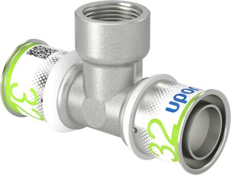 Uponor Pres Tee Reduceret M/Muffe 32X3/4"