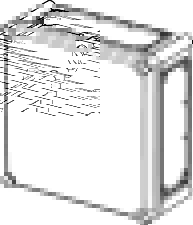 Fibox Kassebund 380X280X100 4Xstr. 2