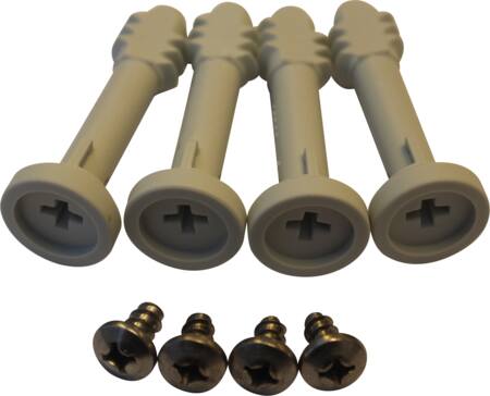 Fibox Lågskruesæt Kryds Kærv Til Ek 80Mm