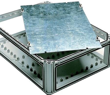 Fibox Ekivs43,Montagepl,Stål380X260X2