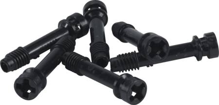 Fibox Dæksel/Låg Skruer Til Solid P Sort 6 Stk