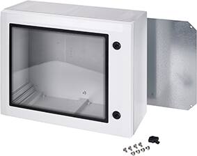 Fibox Vægskab Arca Med Rude Hxbxd 400X500X210