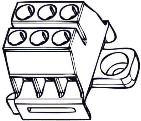 Ensto Rækkeklemme 1640Sp-03    6 Mm2
