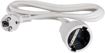 Solar Plus Kabelsæt Schuko 5M 3G1,5Mm² Hvid Hf