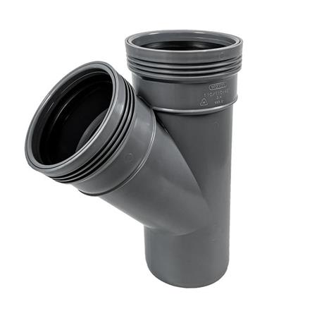 Wavin Wavin Pp 110/110X45Gr Pp Gren Grå