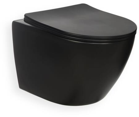 Blue Label Hængeskål Rimfree Med Sc Sæde Mat Sort