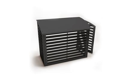 Solar Plus Varmepumpehus I Lakeret Sort Metal