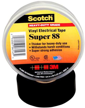 3M Tape Vinyl Sort 19Mmx20M Super 88